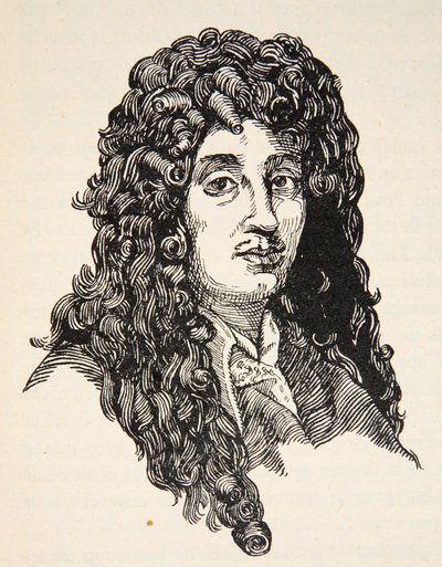 Christiaan Huygens, copia de Boris Mestchersky (d.1957) ilustración de Histoire de la Nation Francaise, Sciences, Volúmenes I y II, por Gabriel Hanotaux (1853-1944), 1924 de French School