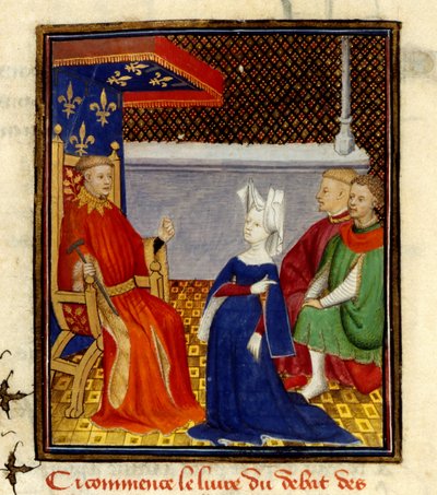 Christine dirigiéndose a Louis d