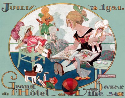 Juguetes de Navidad. 1921 de French School