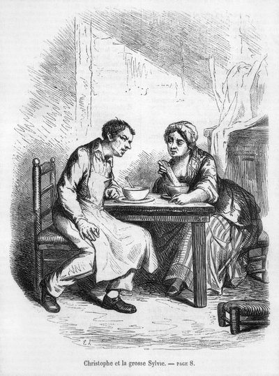 Christophe y la Gorda Sylvie, ilustración de 