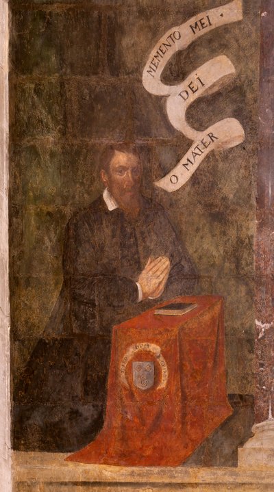 Iglesia (Eglise Saint-Jean-Baptiste). Interior. Capilla Saint-Fursy. Pinturas murales. La glorificación de María (fresque dite de la bonne mort). Principios del siglo XVII de French School
