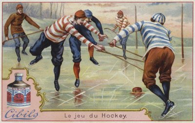Tarjeta Cibils con hockey sobre hielo de French School