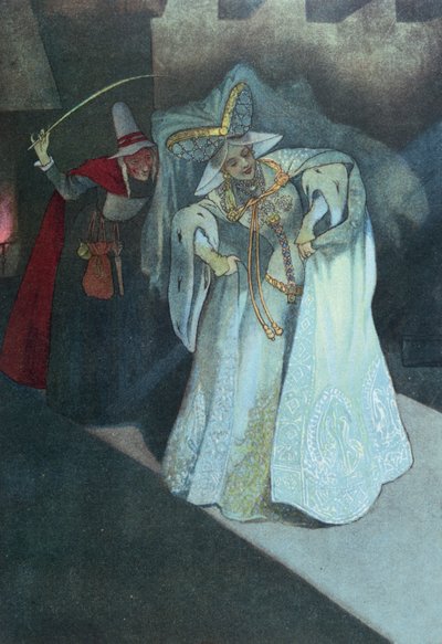 Cenicienta con su Hada Madrina, c.1911 de French School