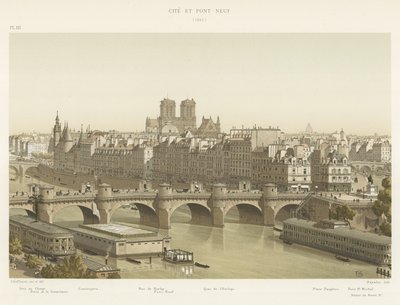 La Cité y el Pont-Neuf, 1840 de French School