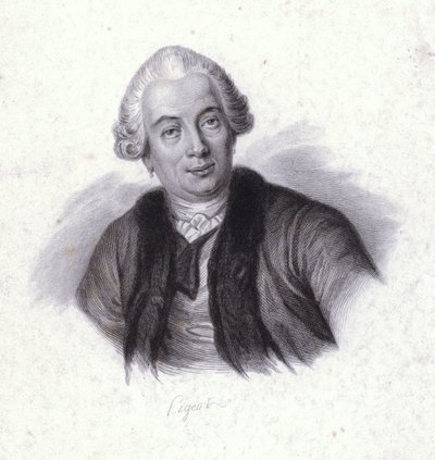 Claude Bourgelat, cirujano veterinario francés (grabado) de French School