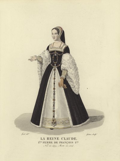 Claudia de Bretaña, primera esposa del rey Francisco I de Francia de French School