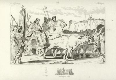 Clodoveo III, rey títere franco de Austrasia de French School