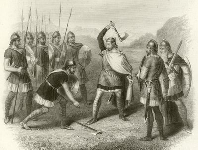 Clodoveo y su soldado rebelde, 487 de French School