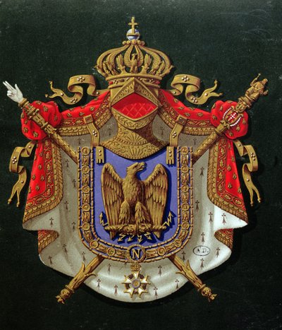 Escudo de armas del Emperador Napoleón III (1808-73) de French School