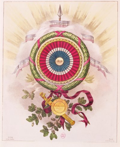 Escarapela, emblema de 1848 de French School