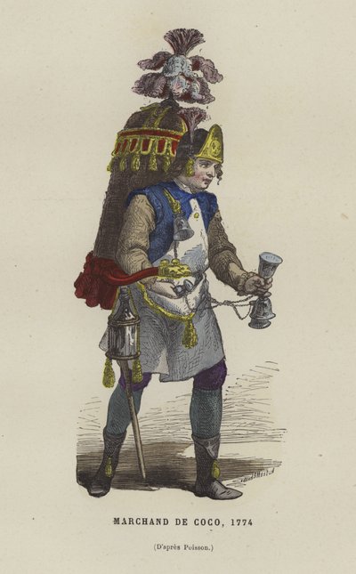 Vendedor de cocos, 1774 de French School