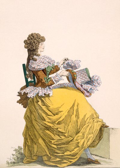 Colinette, lámina no.315 de Galerías de Modas y Trajes Franceses, c.1778-87 de French School