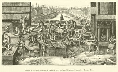 Colección del barón Pichon, Una Fábrica de cartas bajo Luis XIV de French School