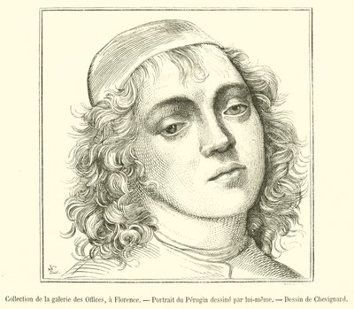 Colección de la galería de los Uffizi, en Florencia, Retrato del Perugino de French School