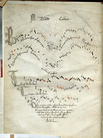 Colección de baladas, motetes y canciones de French School