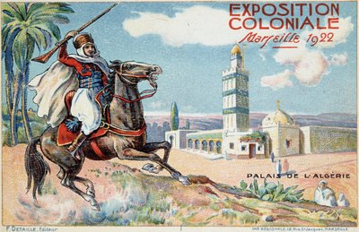 Exposición Colonial de Marsella: El Palacio de Argelia de French School
