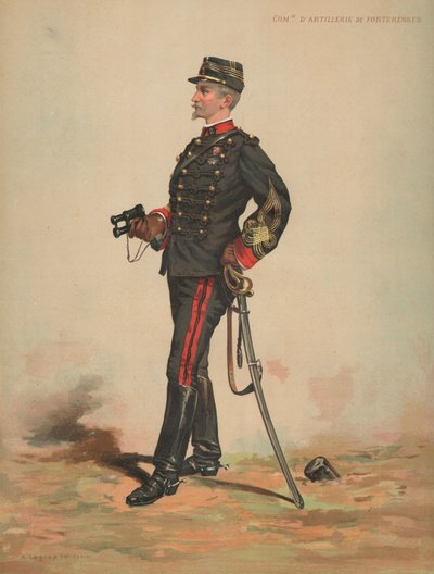 Comandante de artillería de fortalezas de French School