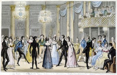 Baile de compañía, principios del siglo XIX de French School