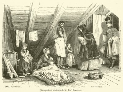 Composición y dibujo de M Karl Girardet de French School