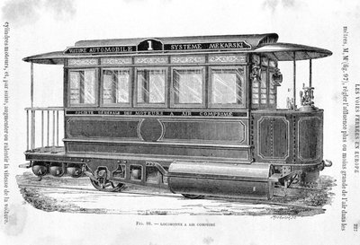 Locomotora de tranvía de aire comprimido - en 