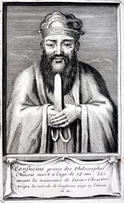 Confucio, antiguo filósofo chino de French School