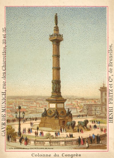 Columna del Congreso, Bruselas de French School