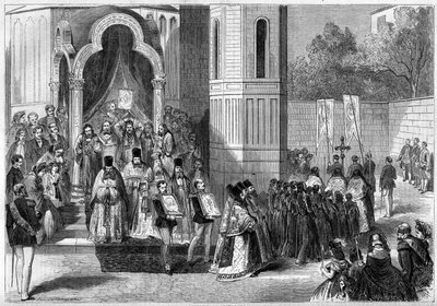 Consagración de la Catedral Ortodoxa Rusa San Alejandro Nevski, París, 11 de septiembre de French School