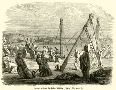 Construcción del tabernáculo de French School