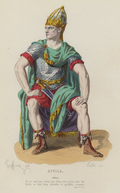 Corneille, Atila, Acto I, Escena I de French School