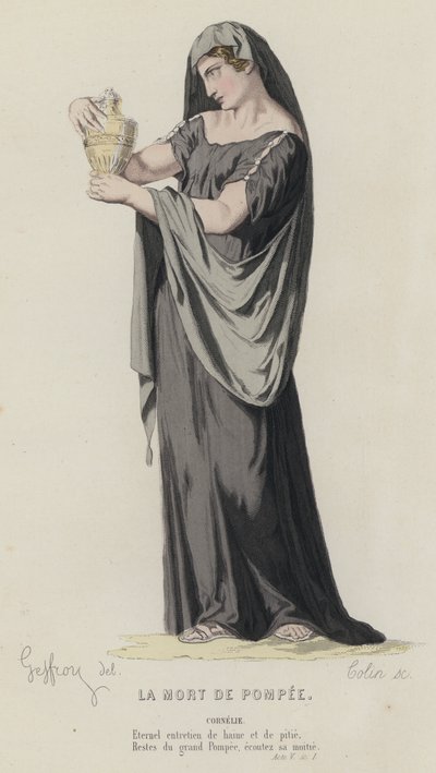 Corneille, La muerte de Pompeyo, Acto V, Escena I de French School