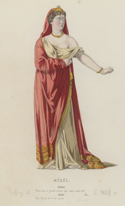 Corneille, Medea, Acto I, Escena V de French School