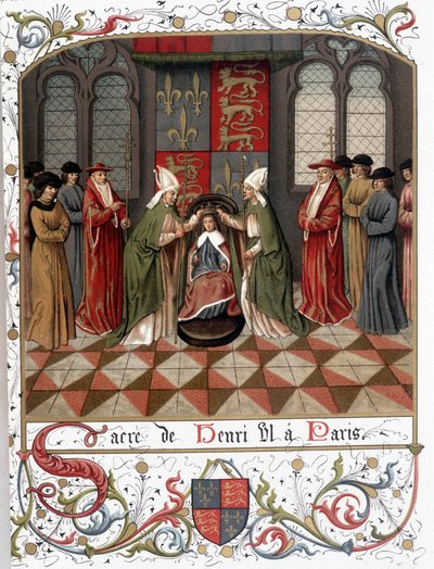 Coronación de Enrique VI en París en 1431 de French School