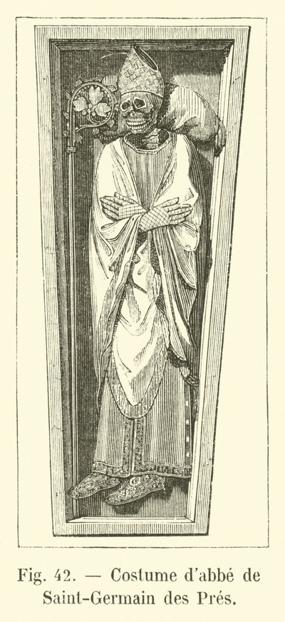 Traje de abad de Saint-Germain des Prés de French School