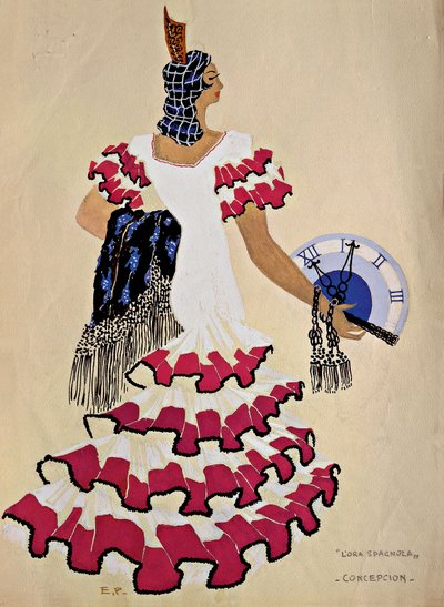 Diseño de vestuario para el personaje de Concepción de la ópera 