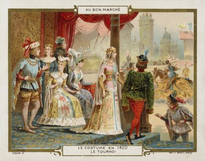 Traje en 1400 - el torneo de French School
