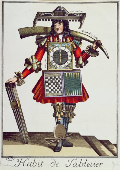 Disfraz de un Tabletier, c.1700 de French School