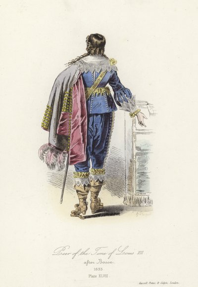 Traje de la época de Luis XIII de Francia de French School