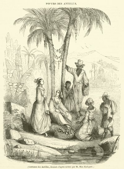 Trajes de las Antillas de French School