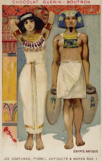 Trajes del Antiguo Egipto de French School