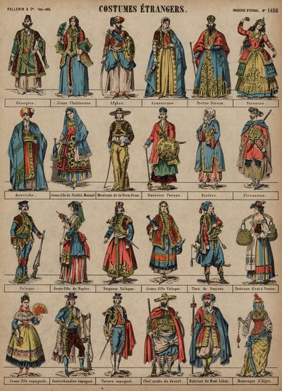 Trajes del mundo de French School