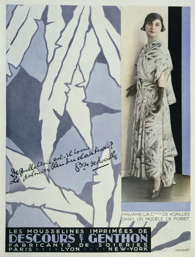 Condesa Anna de Noailles (1876-1933) de Vogue, 1930 de French School