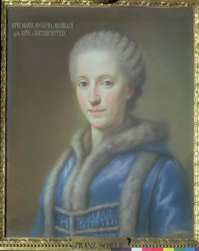 Condesa María Josefa von Harrach, esposa del Conde Guido von Harrach (1732-83) de French School