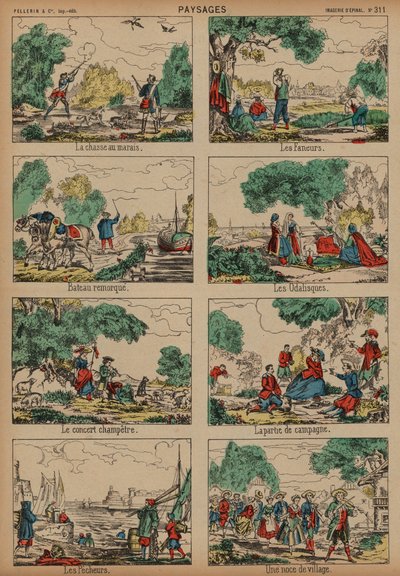 Escenas del campo de French School
