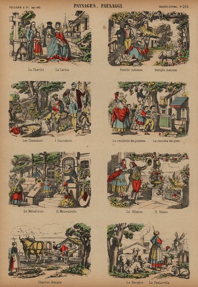 Escenas del campo de French School