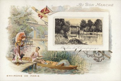 Pareja hablando junto al lago de French School