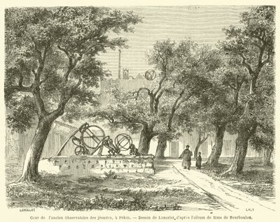 Patio del antiguo Observatorio de los jesuitas, en Pekín de French School