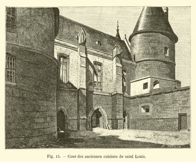 Patio de las antiguas cocinas de San Luis de French School