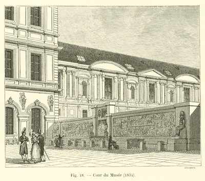 Patio del Museo, 1834 de French School