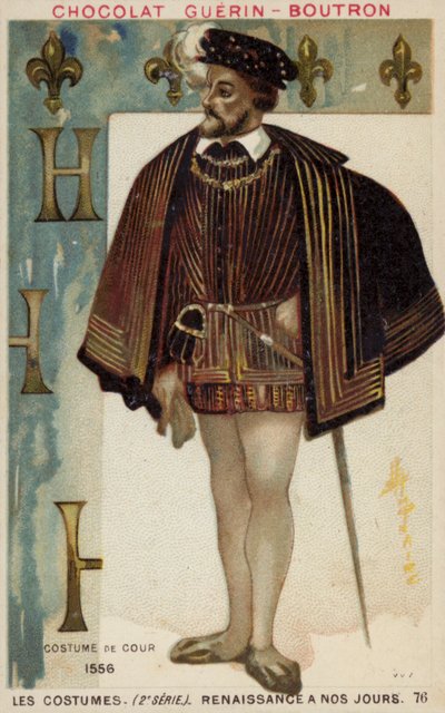 Vestido de corte, 1556 de French School
