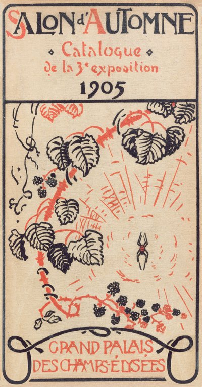 Portada del catálogo del 3er Salón de Otoño del Grand Palais de París de French School